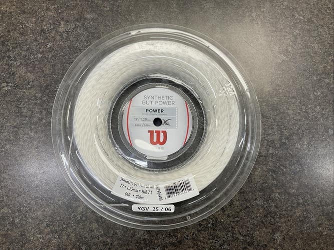 Wilson Synthetic Gut Power 17g 660ft/200m String Reel