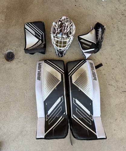 Bauer Performance Street Goal Kit + Goalie Mask (Used)