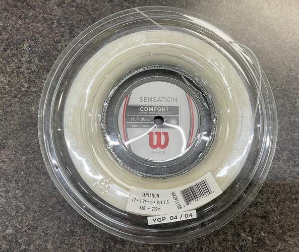 Wilson Sensation Comfort 17g 660ft/200m String Reel Natural