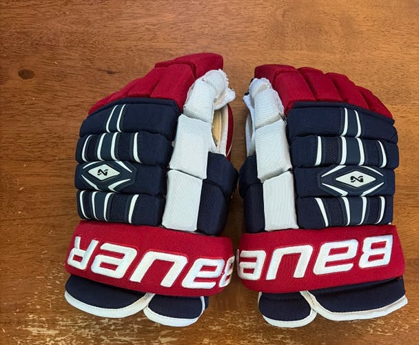 Bauer Nexus 1000 Gloves 14" USA Hockey Colors Mint Condition