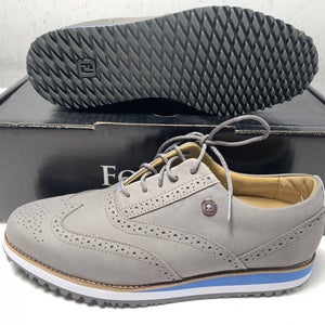 Footjoy FJ Sport Retro Golf Shoes Gray Blue Women's SZ 8.5 (92368) NEW