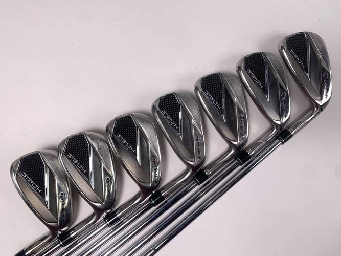TaylorMade Stealth Iron Set 4-PW KBS Tour Stiff Steel Mens RH