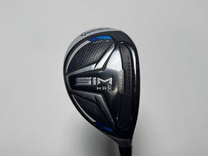 TaylorMade SIM MAX 3 Hybrid 19* Fujikura Ventus Blue 7-S Stiff Graphite Mens RH
