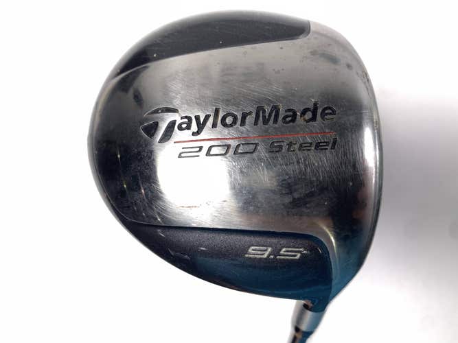 TaylorMade 200 Steel Driver 9.5* Lite 90g Stiff Graphite Mens RH