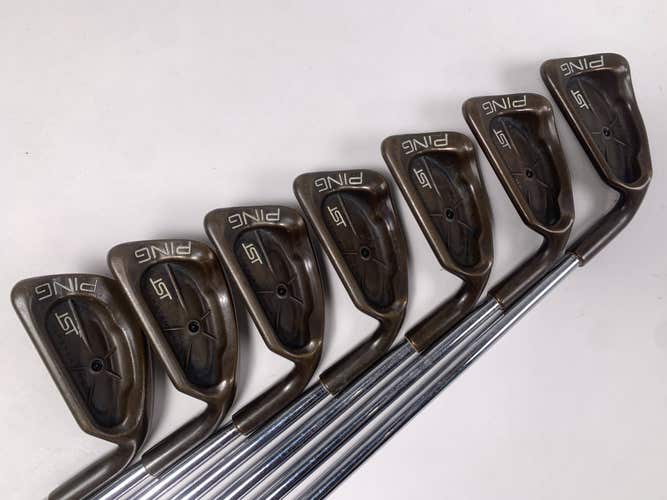 Ping ISI Beryllium Copper Iron Set 3-PW Black Dot Cushin JZ Stiff RH No 9 iron
