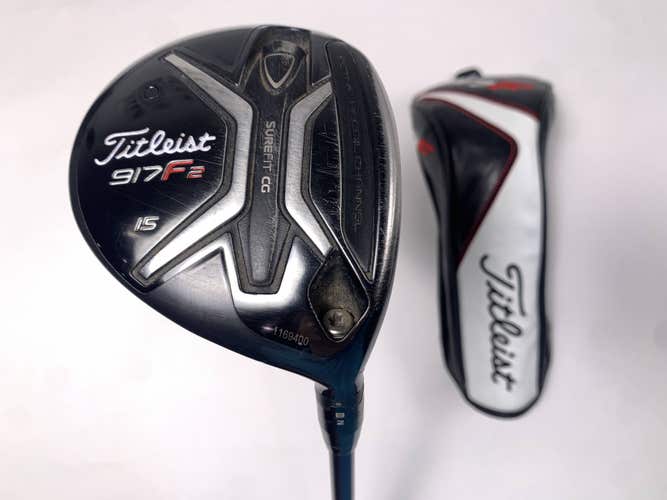 Titleist 917 F2 3 Fairway Wood 15* Fujikura Speeder 84 Tour Spec 84g Stiff RH HC