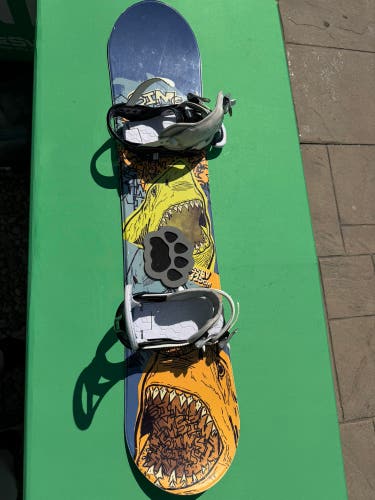 SIMS Odyssey 125cm Snowboard | w/ Burton Smalls Bindings