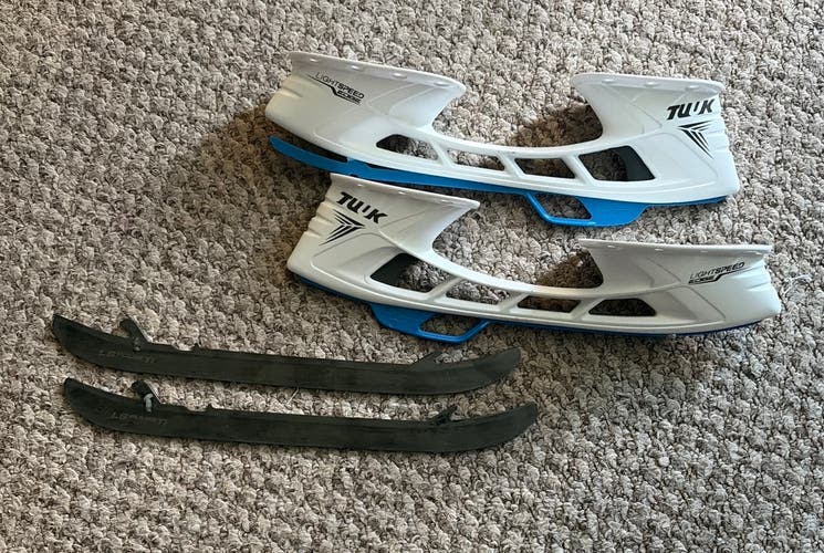 Bauer LS Pulse Ti 272 mm Used Steel with New Tuuk LS2 Edge Holders brand new