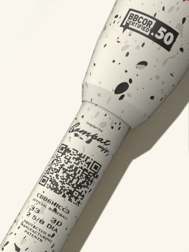 2026 Combat Spec H1 Hybrid BBCOR Certified Bat (-3) 28 oz 33" (New in Box)
