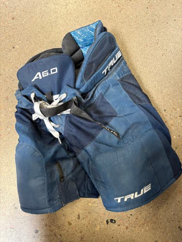 Blue Junior Medium True A6.0 Hockey Pants (Used)
