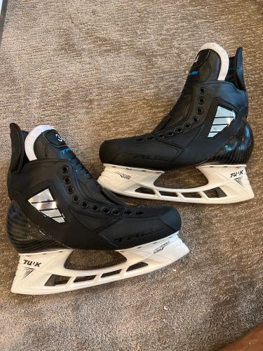 Black True NHL Custom Hockey Skates 10 (New)