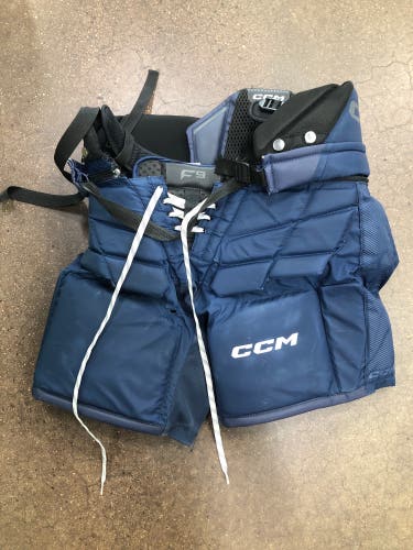 Black Intermediate Small CCM Axis F9 Hockey Goalie Pants (Used)
