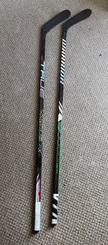 2 Pack P28 75 Flex RH Hockey Stick Pro Stock True and LX2 Pro Great Condition