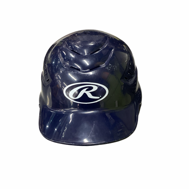 Used Rawlings Rcfh Batting Helmet No Mask Navy Blue Fits All 11613-s000183462