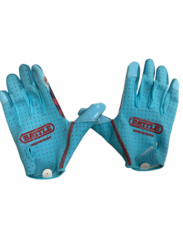 Used Battle Sports Doomspeed Bb Sb Batting Gloves Sky Blue Xl 11613-s000183423