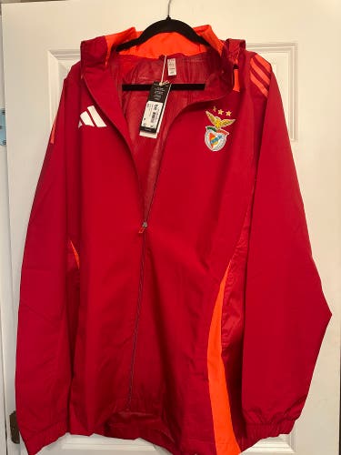Adidas rain jacket SL Benfica Lisabon mens XL