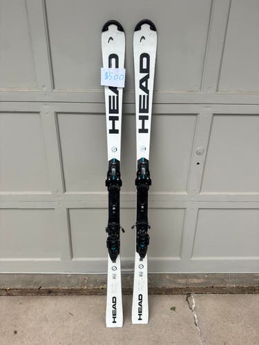 Men's 2023 HEAD 165 cm Racing WC Rebels e-SL FIS Skis With Bindings Max Din 20 (Used)