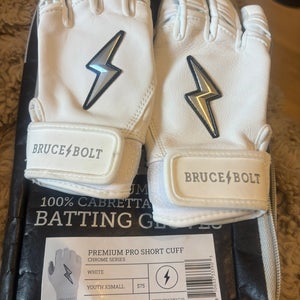 NEW Bruce Bolt YXS Batting Gloves