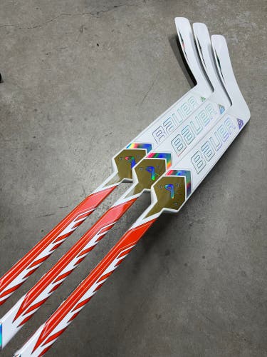3 PACK 26” Paddle Senior Bauer Supreme Shadow Pro Stock Goalie Stick (New) Pro Stock
