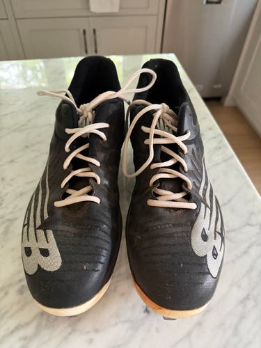 Black Men's Size M 11.5 (W 12.5) Adult New Balance Low Top Metal (Used)