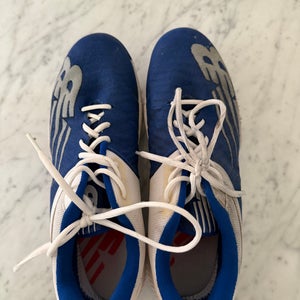 Blue Men's Size M 11.5 (W 12.5) Adult New Balance Low Top Molded Cleats (Used)