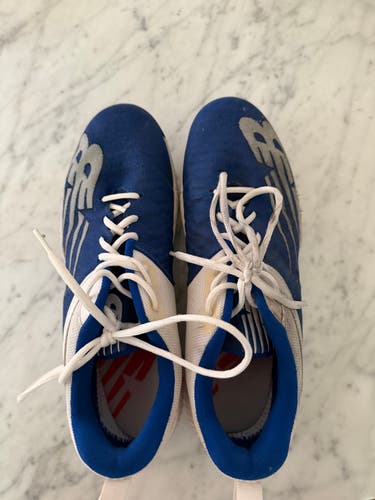 Blue Men's Size M 11.5 (W 12.5) Adult New Balance Low Top Molded Cleats (Used)