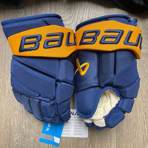 NWT Pro Stock Bauer Vapor Hyperlite Gloves 13" St Louis Blues Reverse Retro (New)