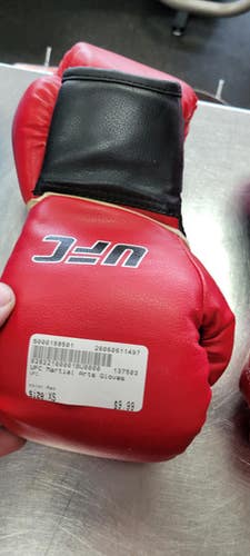 Used Ufc Martial Arts Gloves Red Xs 11497-s000158501