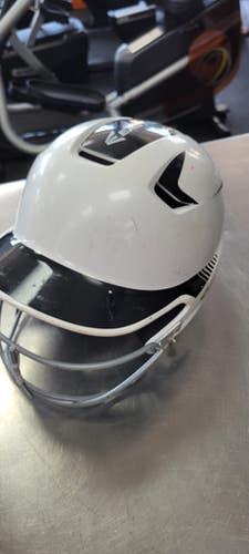 Used Easton Elite Jr Batting Helmet W Mask White S M 11497-s000158492