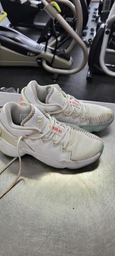 Used Adidas Basketball Shoes M White Junior 04.5 11497-s000158473