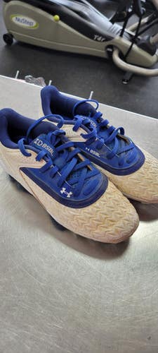 Used Under Armour 4.5 Bb Sb Cleats Navy Blue Junior 04.5 11497-s000158470