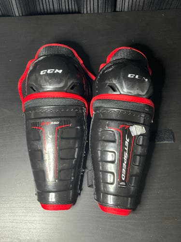 Youth CCM JetSpeed FT350 9" Shin Pads (Used)
