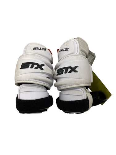 Used Stx Stallion 500 Lacrosse Arm Pads Guards White Sm 11613-s000181023