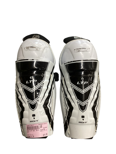 Used Ccm Ltp Nhl Youth Shin Guards White 9" 11613-s000176017