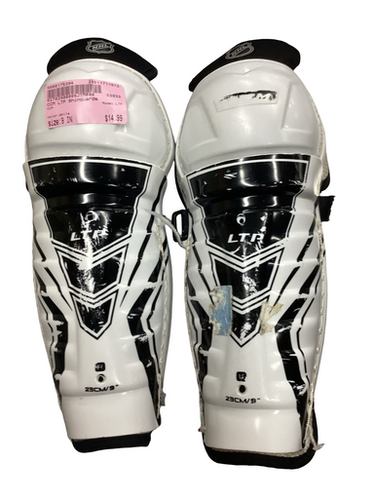 Used Ccm Ltp Youth Shin Guards White 9" 11613-s000175394