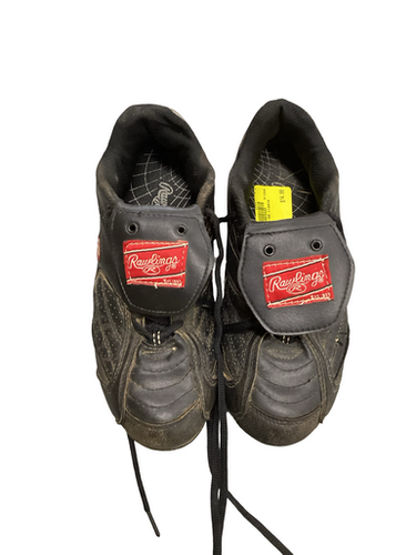 Used Rawlings Bb Sb Cleats Black Junior 05 11613-s000166373