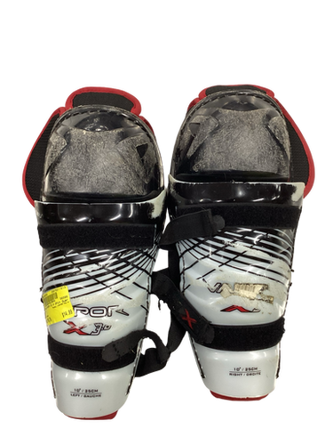 Used Bauer Vapor X3.0 Junior Shin Guards Black 10" 11613-s000162958