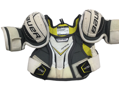 Used Bauer Supreme Youth Shoulder Pads White Sm 11613-s000147431