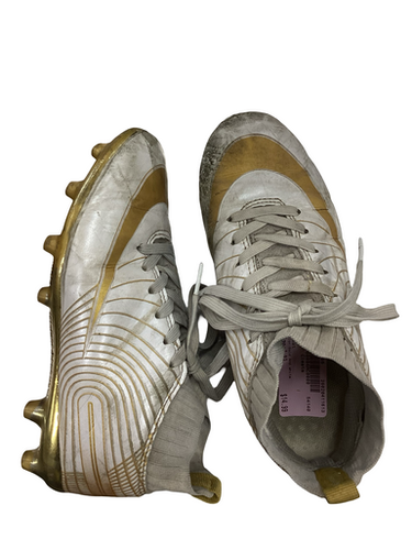 Used Soccer Cleats Gold And White Junior 03 11613-s000175905