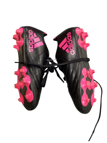 Used Adidas Soccer Cleats Black And Pink Junior 01 11613-s000181328