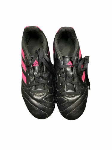 Used Adidas Soccer Cleats Black And Pink Youth 13.0 11613-s000182396