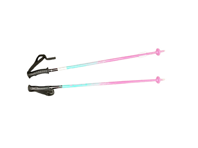 Used Salomon Kal Girls Dh Ski Pole Carolina Blue And Pink 90 Cm 36 In 11613-s000174032