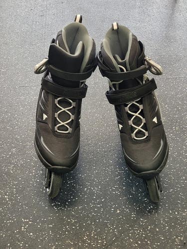 Used Rollerblade Zetrablade Senior Rec Fitness Skates Black Senior 12 11849-s000039049
