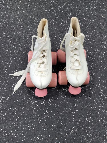 Used Chicago Child Roller Quad Skates White Youth 11.0 11849-s000039999