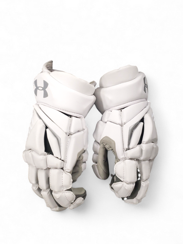 Used Under Armour Engage 2 Lacrosse Gloves Mens White Md 11849-s000014678