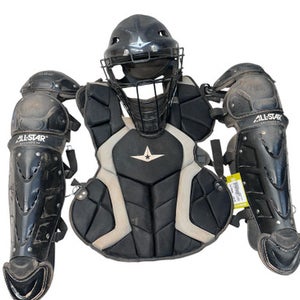 Used All Star Cpcc1216ps-1 Catchers Chest Protector Black Intermed 11835-s000208889