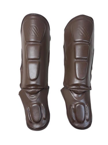 Used Sanabul Martial Arts Shin Pads Brown Md 11835-s000208895