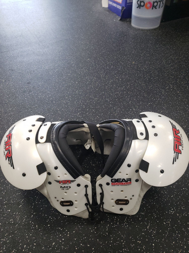 Used Pro-tec Air Tech Jr Fb Shoulder Pads White Md 11849-s000027565