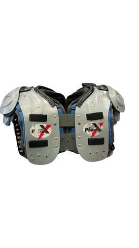 Used Riddell Power Fb Shoulder Pads Grey Lg 11859-s000028363