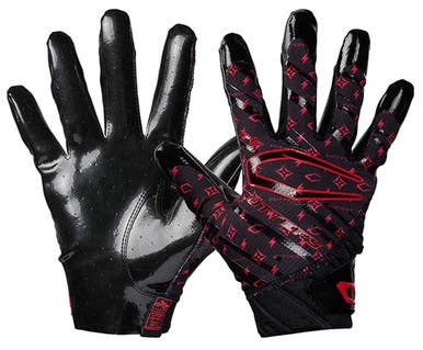 New Cutters Lux Rev Pro 6.0 Receiver Football Gloves Adult Md - Black And Red 11835-s000200201
